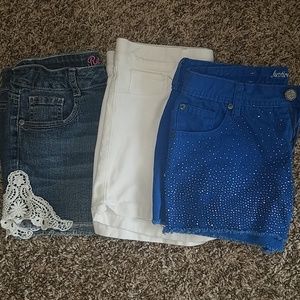 Girls shorts lot of 3